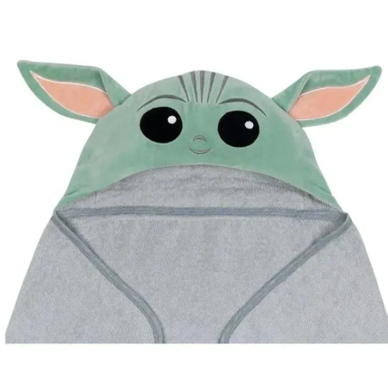 Lambs u0026 Ivy Star Wars|Baby Bath Towels*Lambs & Ivy Hooded Baby Bath Towel, The Child Yoda