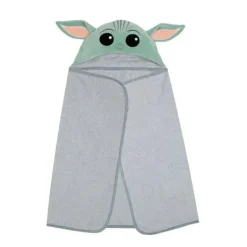 Lambs u0026 Ivy Star Wars|Baby Bath Towels*Lambs & Ivy Hooded Baby Bath Towel, The Child Yoda