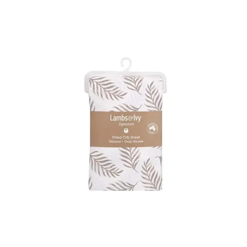 Lambs u0026 Ivy Crib & Bed Sheets*Lambs & Ivy Leaves Baby Crib Fitted Sheet