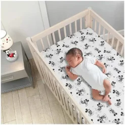 Lambs u0026 Ivy Mickey & Minnie|Crib & Bed Sheets*Lambs & Ivy Magical Mickey Mouse Crib Fitted Sheet