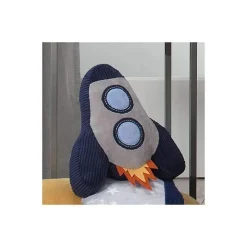 Lambs u0026 Ivy Plush & Stuffed Animals*Lambs & Ivy Milky Way Rocket Ship Nursery Throw Pillow Plush, Blue/Grey