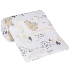 Lambs u0026 Ivy Blankets & Quilts*Lambs & Ivy Minky Sherpa Baby Blanket, Winnie and the Pooh