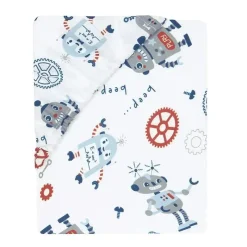 Lambs u0026 Ivy Crib & Bed Sheets*Lambs & Ivy Robbie Robot Crib Sheet
