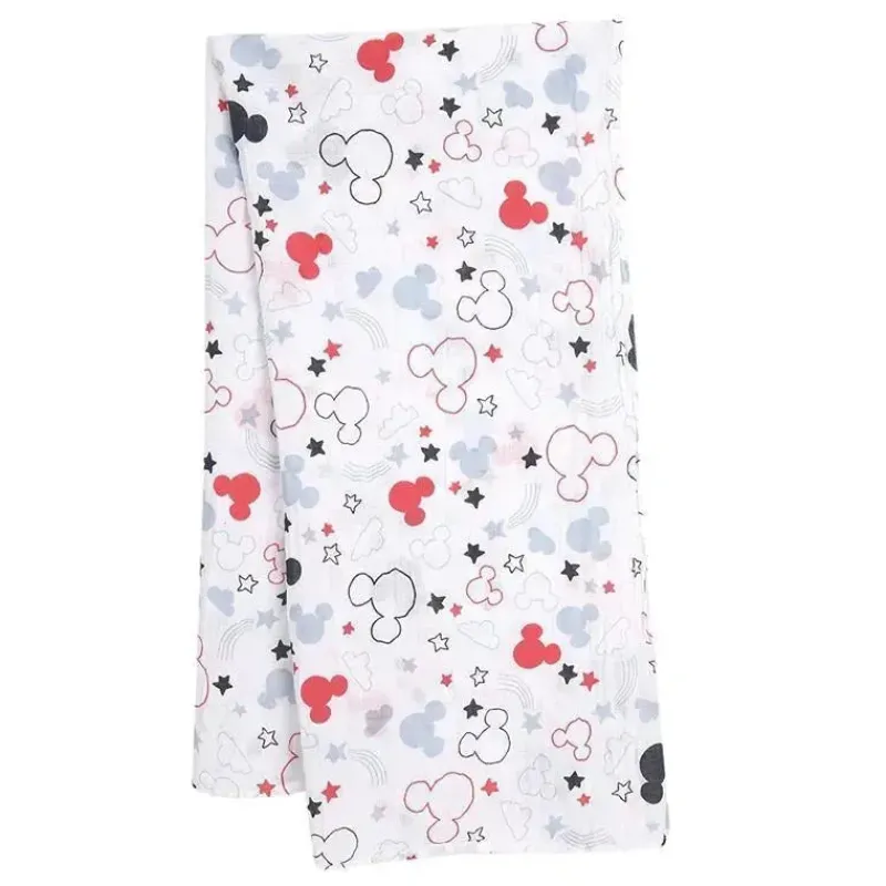 Lambs u0026 Ivy Mickey & Minnie|Swaddles & Wearable Blankets*Lambs & Ivy Swaddle Blanket & Plush Toy Gift Set, Mickey Mouse