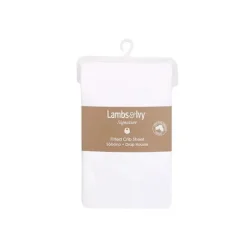 Lambs u0026 Ivy Crib & Bed Sheets*Lambs & Ivy White Baby Crib Fitted Sheet