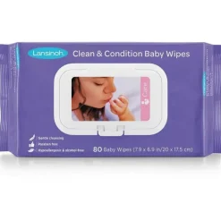 Lansinoh Wipes & Warmers*- Clean & Condition Baby Wipes 80Ct