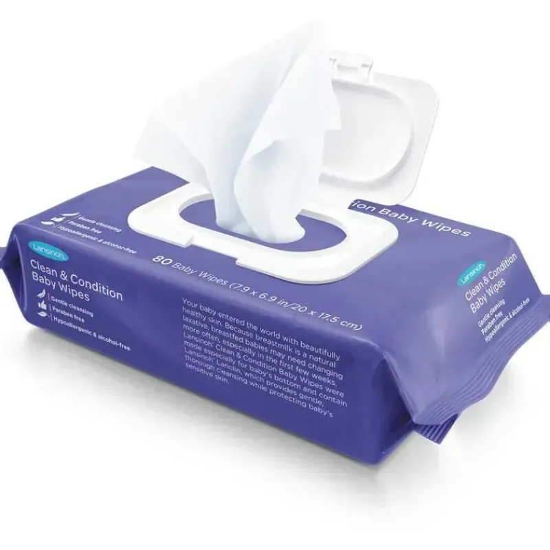 Lansinoh Wipes & Warmers*- Clean & Condition Baby Wipes 80Ct