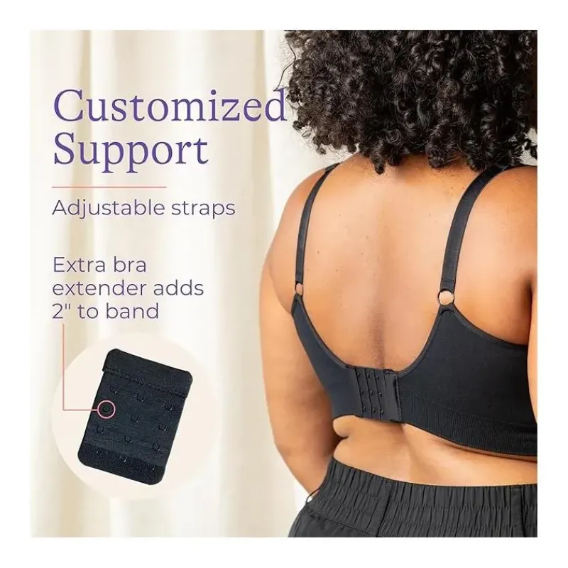 Lansinoh Nursing Bras*- Kindred Women's Braverly Pumping Bra Busty, Black