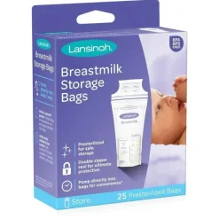 Lansinoh Breast Pump Accessories*- Milk Storage Bag, 25Ct