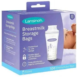 Lansinoh Food Storage*- Milk Storage Bag, 100Ct