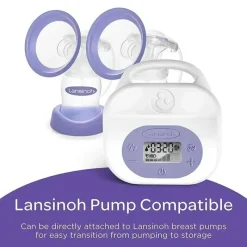 Lansinoh Breast Pump Accessories*- 4Pk Breastmilk Storage Bottles