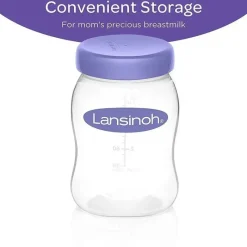 Lansinoh Breast Pump Accessories*- 4Pk Breastmilk Storage Bottles