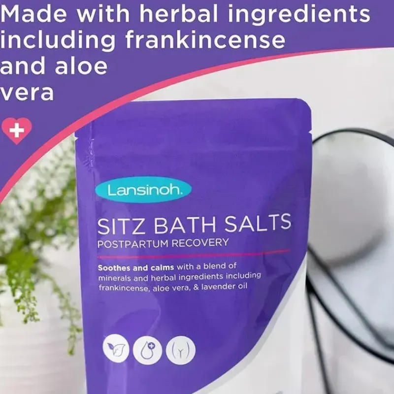 Lansinoh Postpartum*- Sitz Bath Salts Postpartum Essentials 10Oz