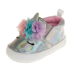 Josmo Baby Shoes*Laura Ashley - Crib Shoes Girl Metallic Unicorn