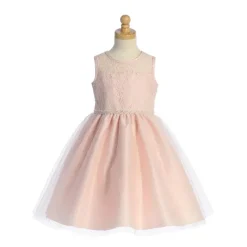 Lito Children's Wear Dresses|Baby Dresses & Skirts*Lito - Baby Girl Lace & Tule Blush