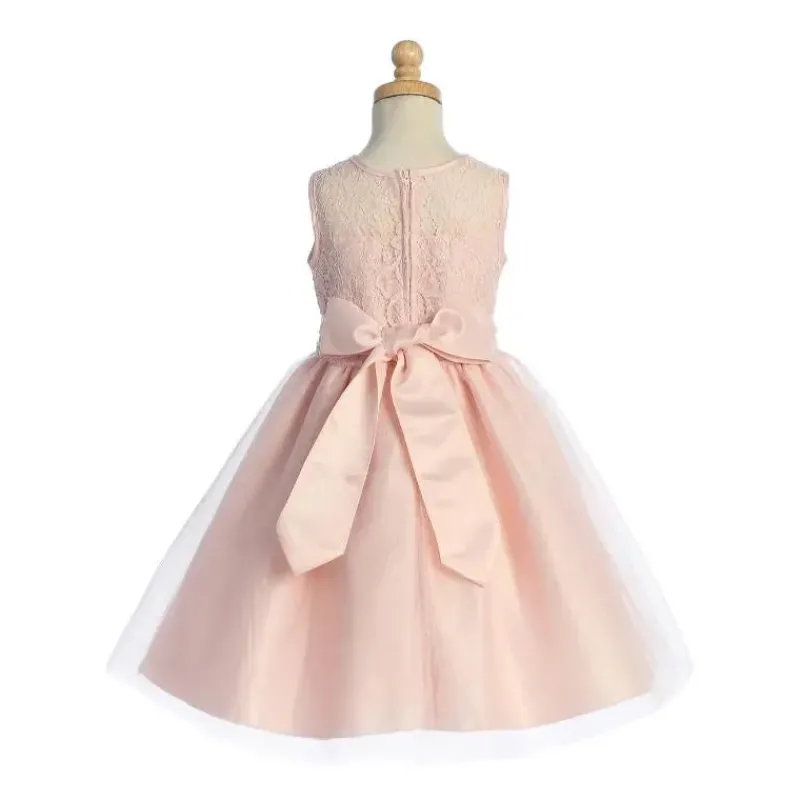 Lito Children's Wear Dresses|Baby Dresses & Skirts*Lito - Baby Girl Lace & Tule Blush