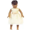 Lito Children's Wear Dolls Accessories|Dolls*Lito - Organza Dress With Burnout Squares Dolls Dress, Yellow