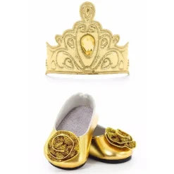 Little Adventures Dolls Accessories|Dolls*Doll Shoes and Tiara, Gold