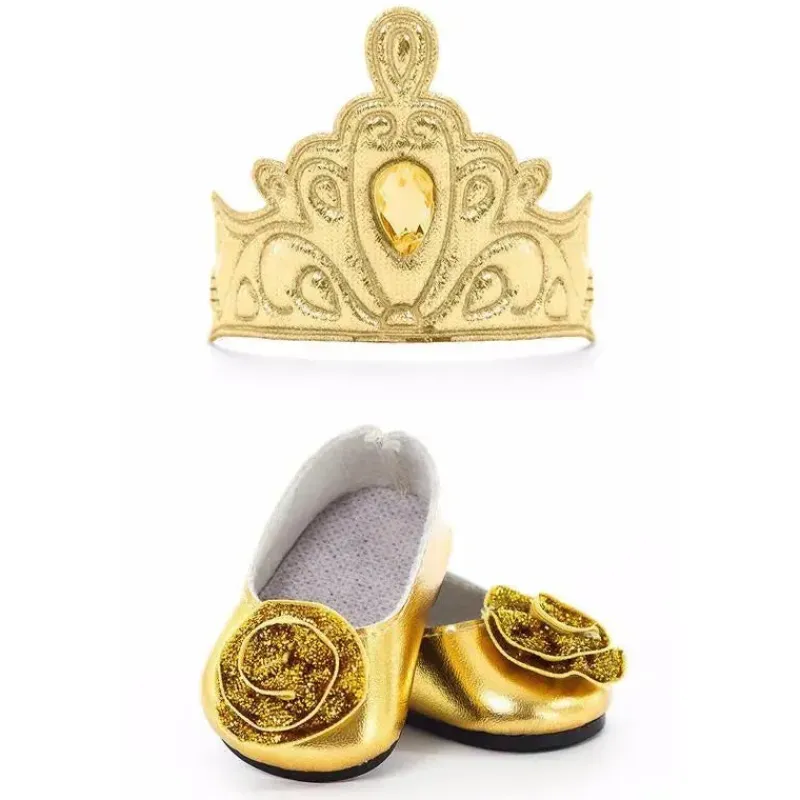 Little Adventures Dolls Accessories|Dolls*Doll Shoes and Tiara, Gold