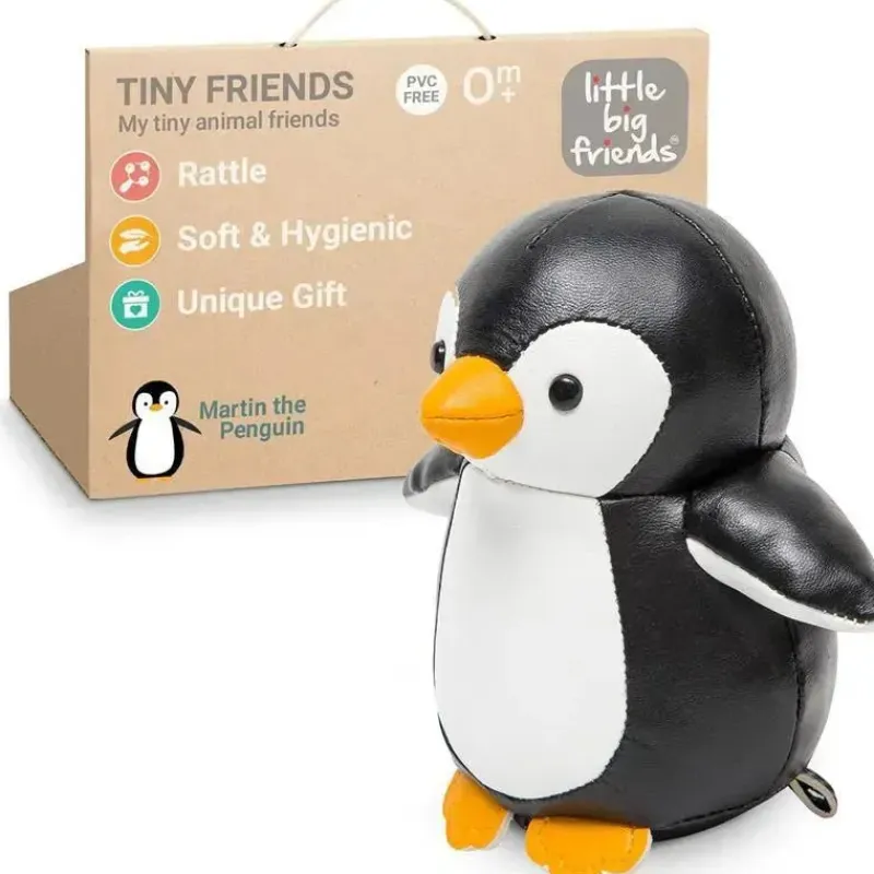 Little Big Friends Plush & Stuffed Animals*- Tiny Friends, Rattle Toy, Special Stuffed Animal, Martin The Penguin