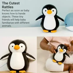 Little Big Friends Plush & Stuffed Animals*- Tiny Friends, Rattle Toy, Special Stuffed Animal, Martin The Penguin