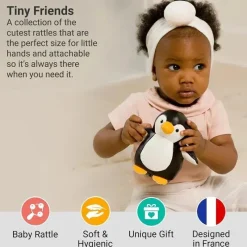 Little Big Friends Plush & Stuffed Animals*- Tiny Friends, Rattle Toy, Special Stuffed Animal, Martin The Penguin