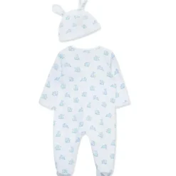 Little Me Easter|Baby Sleepwear*- Baby Boy Blue Bunny Footie & Hat