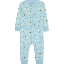 Little Me Baby Sleepwear*- Baby Boy Daisy Zip Front Pajama