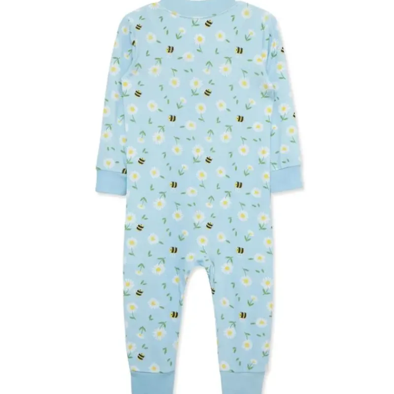 Little Me Baby Sleepwear*- Baby Boy Daisy Zip Front Pajama