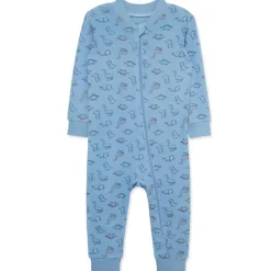 Little Me Baby Sleepwear*- Baby Boy Dino Zip Front Pajama