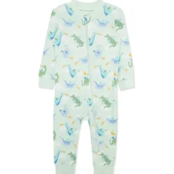 Little Me Baby Sleepwear*- Baby Boy Dragon Zip Front Pajama