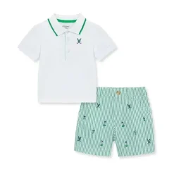 Little Me Baby Sets*- Baby Boy Golf Polo Short Set