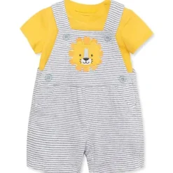 Little Me Baby Sets*- Baby Boy Lion Soft Cotton Knit Overall Set