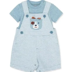 Little Me Baby One-Pieces*- Baby Boy Puppy Soft Cotton Knit Overall Set