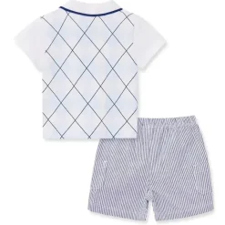 Little Me Baby Sets*- Baby Boy Putting Puppies Polo Short Set