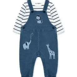 Little Me Baby Sets*- Baby Boy Safari Cotton Blend Overall Set