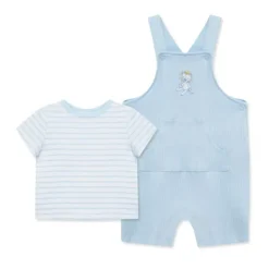 Little Me Baby Sets*- Baby Boy Safari Shortall Set, Blue