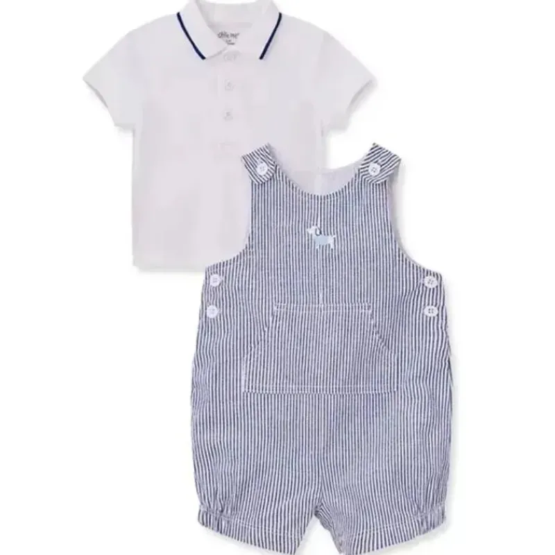 Little Me Baby Sets*- Baby Boys Puppy Shortall Set