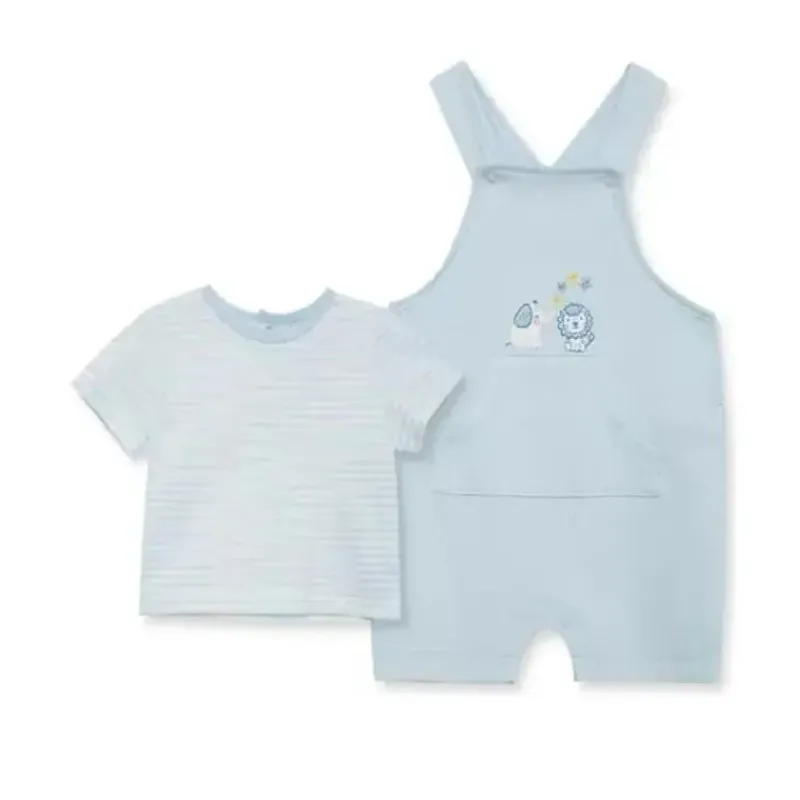 Little Me Baby Sets*- Baby Boys Safari Shortall Set