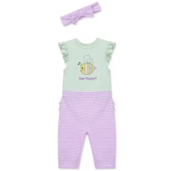 Little Me Baby Sets*- Baby Girl Bee Happy Bsuit Pant