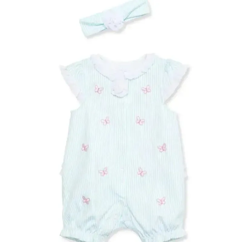 Little Me Baby One-Pieces*- Baby Girl Butterfly Romper & Headband