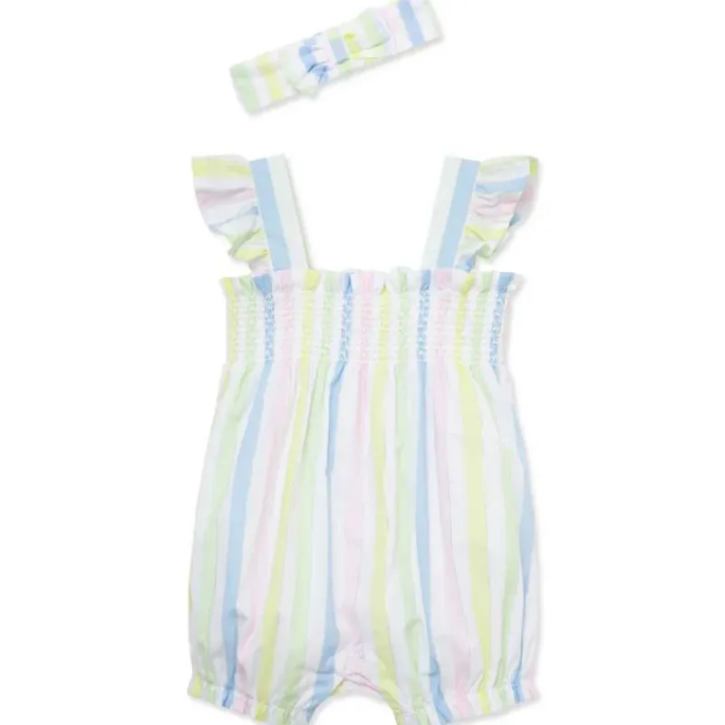 Little Me Baby Sets*- Baby Girl Candy Stripe Bubble, Multicolor