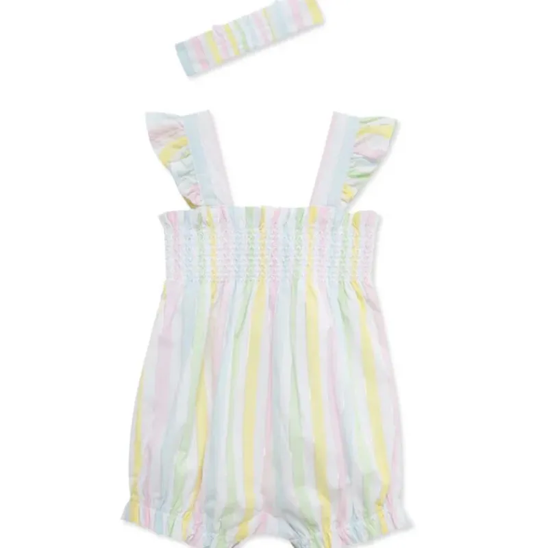Little Me Baby Sets*- Baby Girl Candy Stripe Bubble, Multicolor