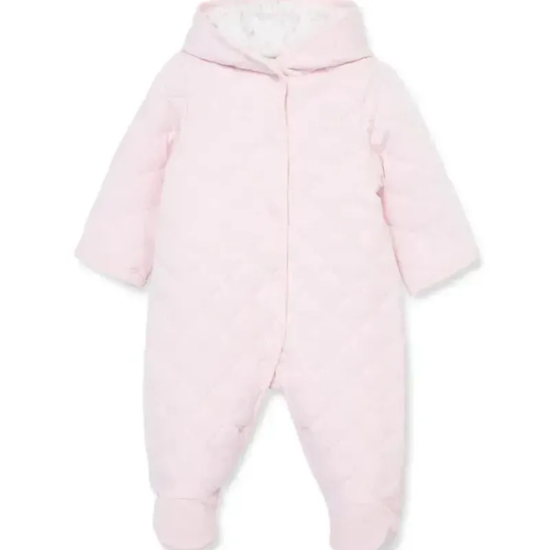 Little Me Baby One-Pieces*- Baby Girl Charms Quilted Pram Pink