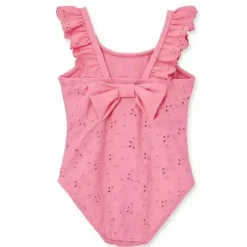 Little Me Baby Swimming Clothes*- Baby Girl Eyelet Swimsuit Pink