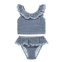 Little Me Baby Swimming Clothes*- Baby Girl Gingham 2-Piece Swimsuit