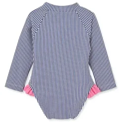 Little Me Baby Swimming Clothes*- Baby Girl Heart Rashguard Blue