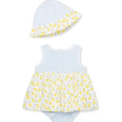 Little Me Baby Sets*- Baby Girl Lemons Popover & Hat