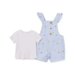 Little Me Baby Sets*- Baby Girl Lemon Knit Jumper Set, Blue