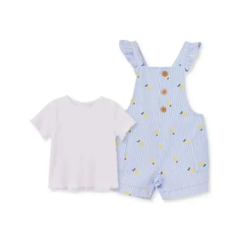 Little Me Baby Sets*- Baby Girl Lemon Knit Jumper Set, Blue